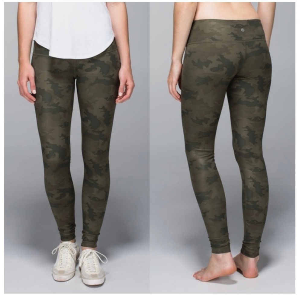 Lululemon camo yoga pants